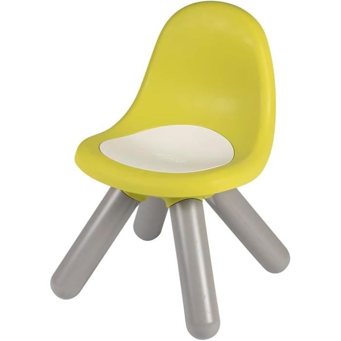Smoby - Chaise enfant Verte - ExtÈrieur et IntÈrieur - H27cm - Fabrication franÁaise