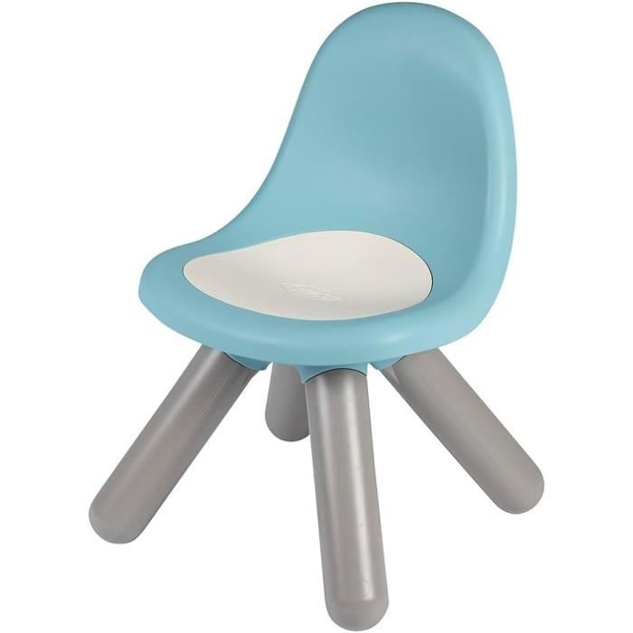 Smoby - Chaise enfant Bleue- ExtÈrieur et IntÈrieur - H27cm - Fabrication franÁaise