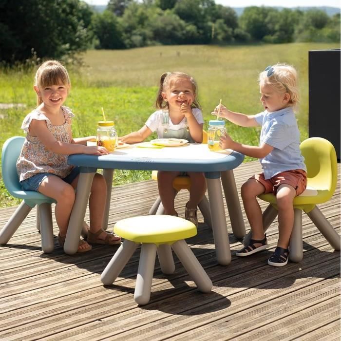 Smoby - Table enfant - Bleu - ExtÈrieur IntÈrieur - Traitement Anti-UV - Fabriquer en France