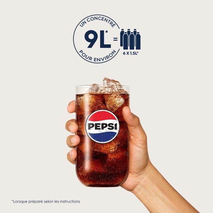 Sodastream - Lot de 6 concentrés PEPSI - 440ml