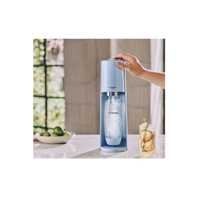 Machine a soda et eau pétillante SODASTREAM - TERRA Bleu - 1 bouteille compatible lave-vaisselle - 1 recharge de gaz 60L