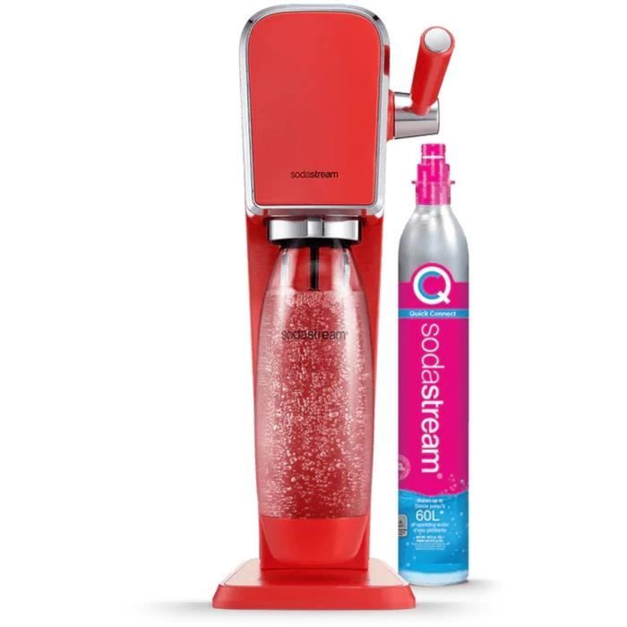 Machine a soda - SODASTREAM - ART Mandarine - 1 bouteille 1L - Recharge gaz 60L - …cologique