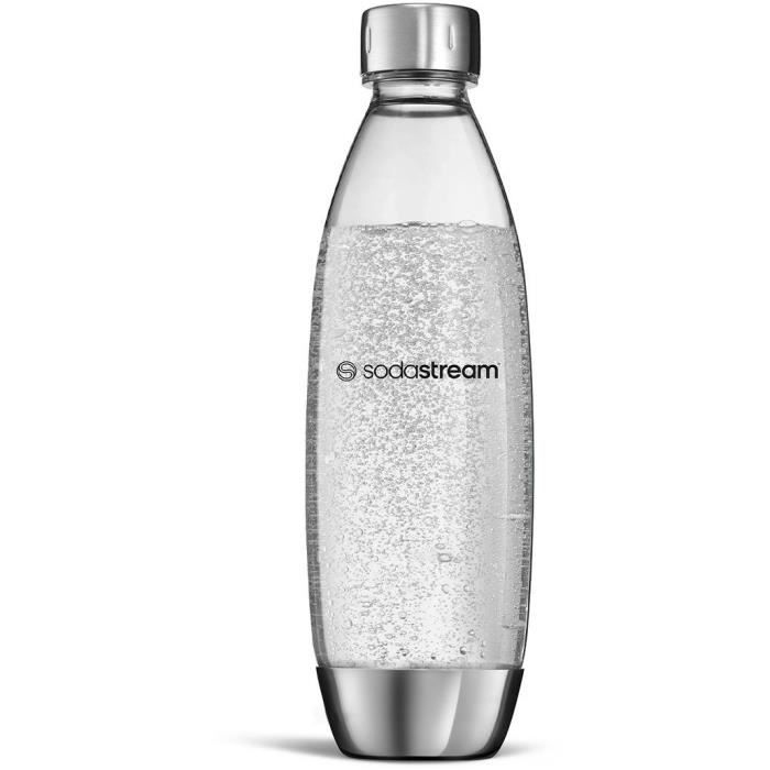 Bouteille SODASTREAM - FUSE Métal - Capacité 1L - Compatible lave-vaisselle