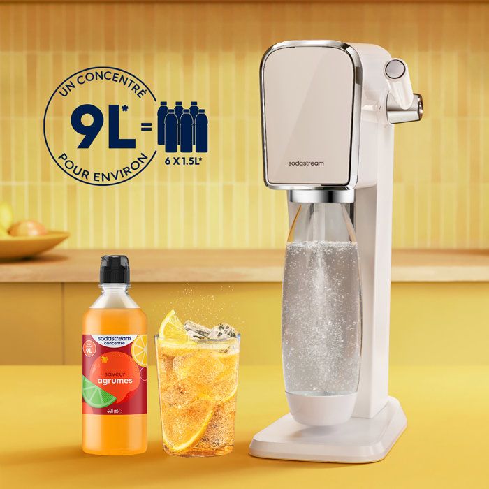 Concentrés SODASTREAM - Lot de 6 concentrés Agrumes - Jusqu'a 54L de boissons - 440ml
