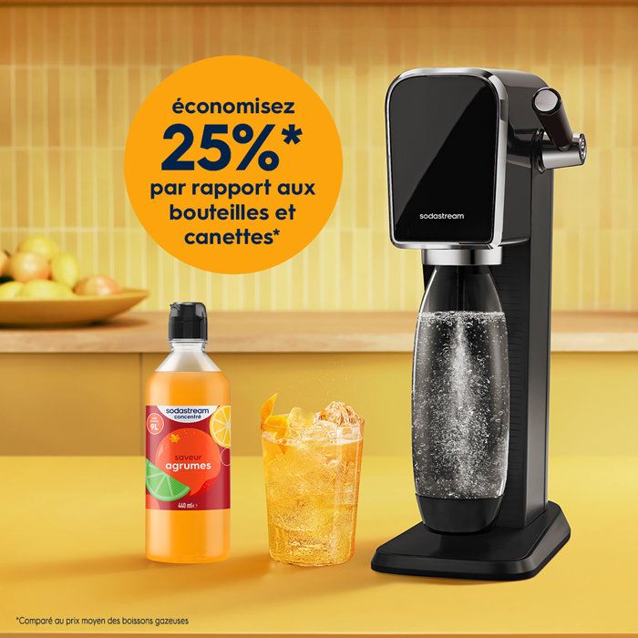 Concentrés SODASTREAM - Lot de 6 concentrés Agrumes - Jusqu'a 54L de boissons - 440ml