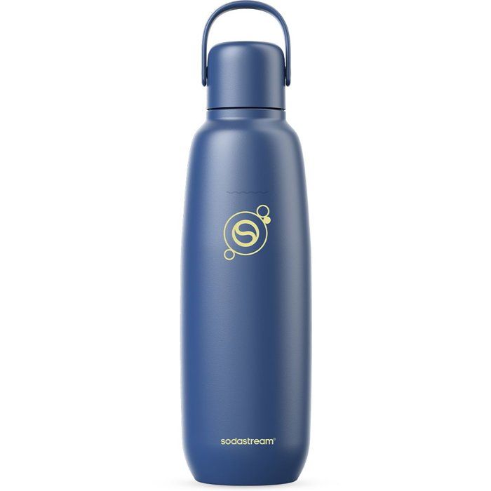Bouteille isotherme SODASTREAM - Fizz&Go Cool - Capacité 0,9L - Acier Inoxydable - Bleu