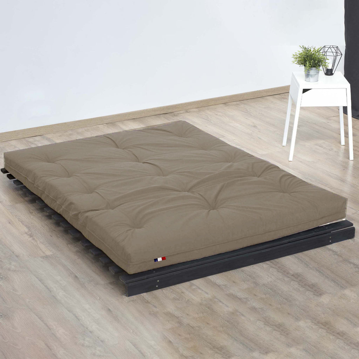 CONFORT DESIGN Matelas Futon 140 x 190 - Ep. 15 cm - Mémoire de forme - Anti-tâche -5 couches - Ferme équilibré - Fabriqué en France