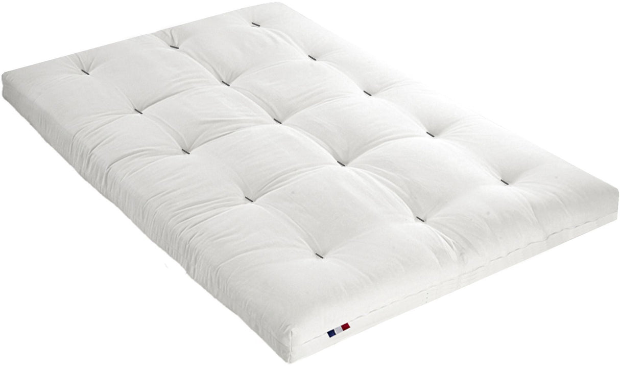 CONFORT DESIGN Matelas Futon 160 x 200 - Ep. 15 cm - Mémoire de forme - Anti-tâche -5 couches - Ferme équilibré - Fabriqué en France
