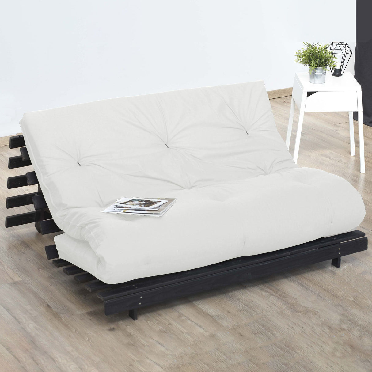 CONFORT DESIGN Matelas Futon 160 x 200 - Ep. 15 cm - Mémoire de forme - Anti-tâche -5 couches - Ferme équilibré - Fabriqué en France