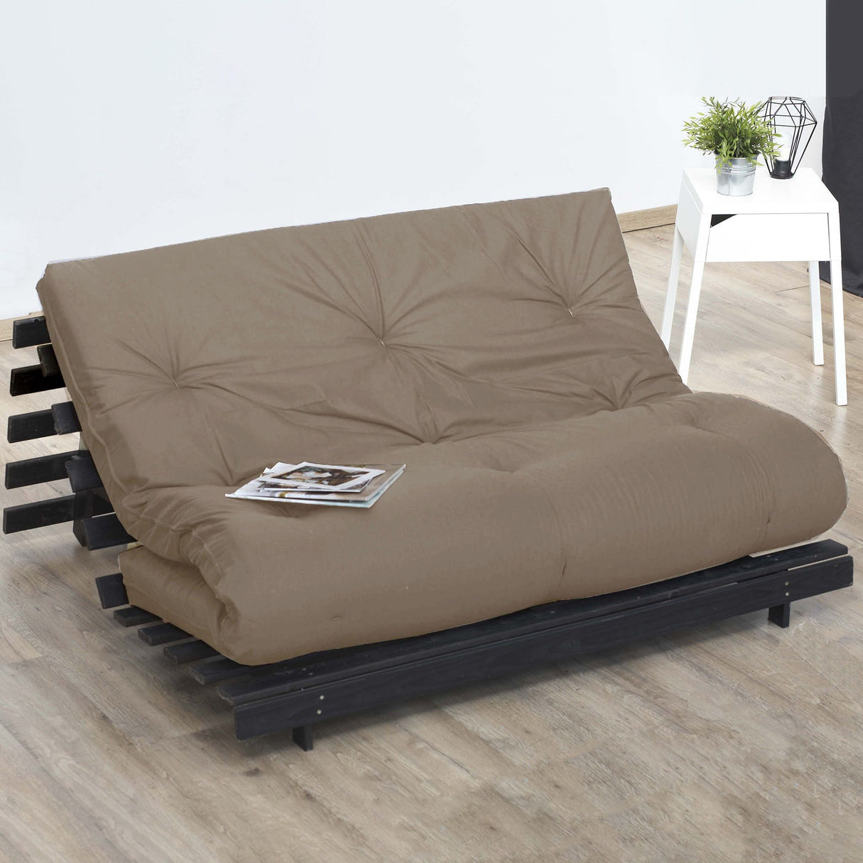 CONFORT DESIGN Matelas Futon 160 x 200 - Ep. 15 cm - Mémoire de forme - Anti-tâche -5 couches - Ferme équilibré - Fabriqué en France