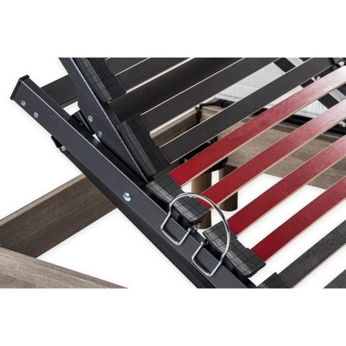 Ensemble matelas+sommier relaxation Èlectrique COMFORT - 2x80x200 cm - Matelas mousse - DEKO DREAM Samba