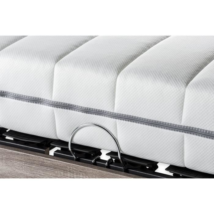 DEKO DREAM Ensemble matelas+sommier relaxation Èlectrique COMFORT Dreamzone - 140x200 cm - Matelas ressorts ensachÈs