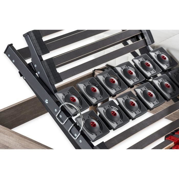 Ensemble matelas + sommier relaxation électrique ERGO 2 Dreamzone - 2x90x200 cm - Ressorts ensachés - DEKO DREAM Ergo 2