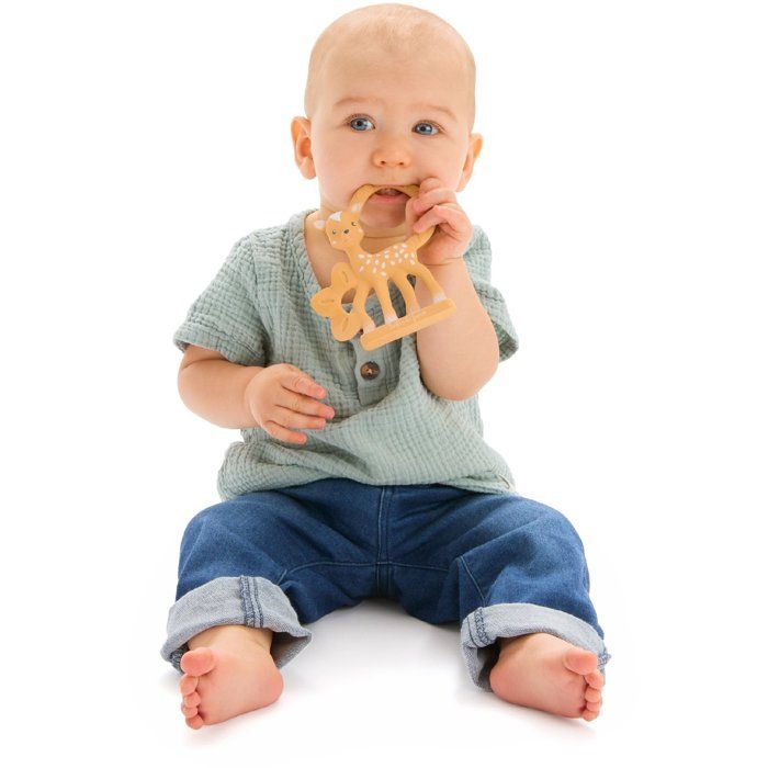 Anneau de dentition - SOPHIE LA GIRAFE - Fanfan le Faon - Multi-textures - Caoutchouc naturel
