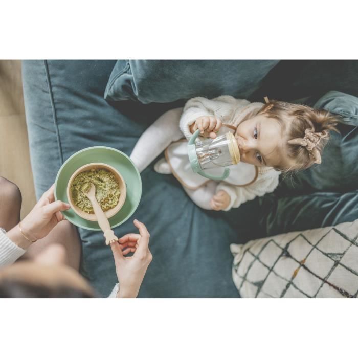 Tasse anti-fuite VULLI - A partir de 6 mois - Sophie la Girafe - Vert - 180 ml