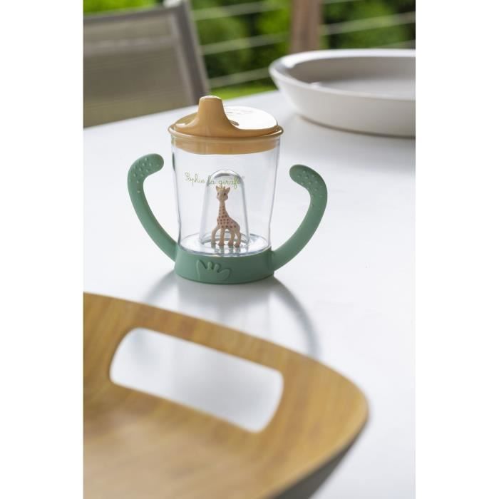 Tasse anti-fuite VULLI - A partir de 6 mois - Sophie la Girafe - Vert - 180 ml
