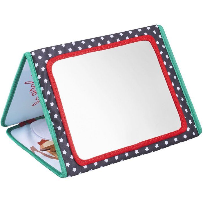 Livre d'éveil - SOPHIE LA GIRAFE - Livre Chevalet a déplier - 3 positions jeu - Miroir - Activités sensorielles
