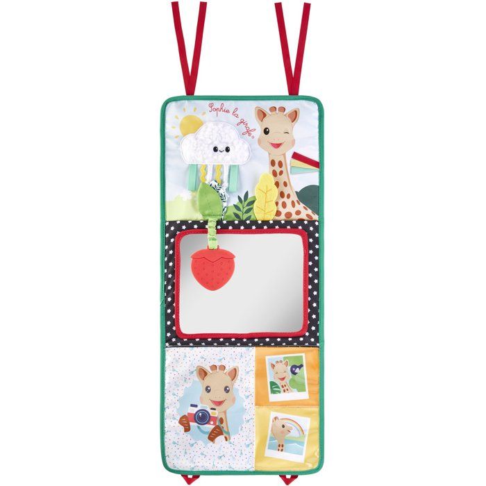 Livre d'éveil - SOPHIE LA GIRAFE - Livre Chevalet a déplier - 3 positions jeu - Miroir - Activités sensorielles