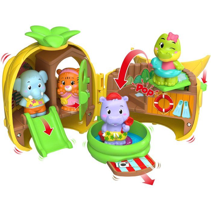 Jouet Klorofil - SOPHIE LA GIRAFE - Anana'Splash Pocket - Piscine pop-up - Toboggan - Accessoires