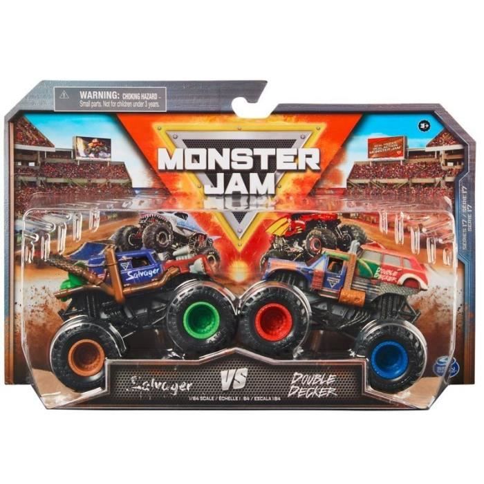 Véhicule die-cast - Spin Master - Monster Jam - 1:64 - Pack de 2 - Mixte - 3 ans et plus