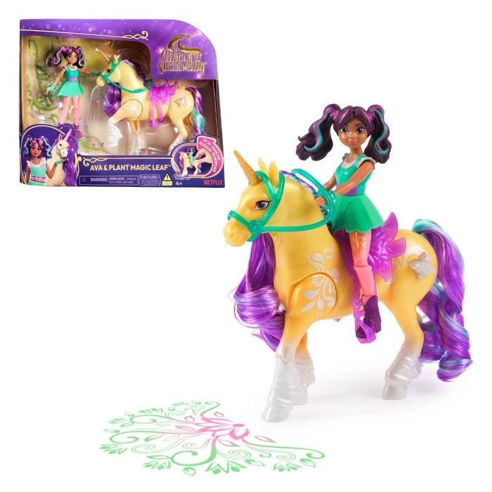 Licorne - Spin Master - 6072482 - Lumieres - Poupée Ava - 7 points d'articulation