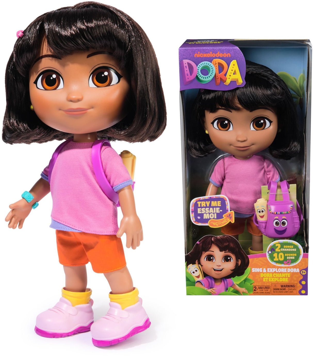Poupée Dora - Chante et explore - des 3 ans - Dora l'exploratrice