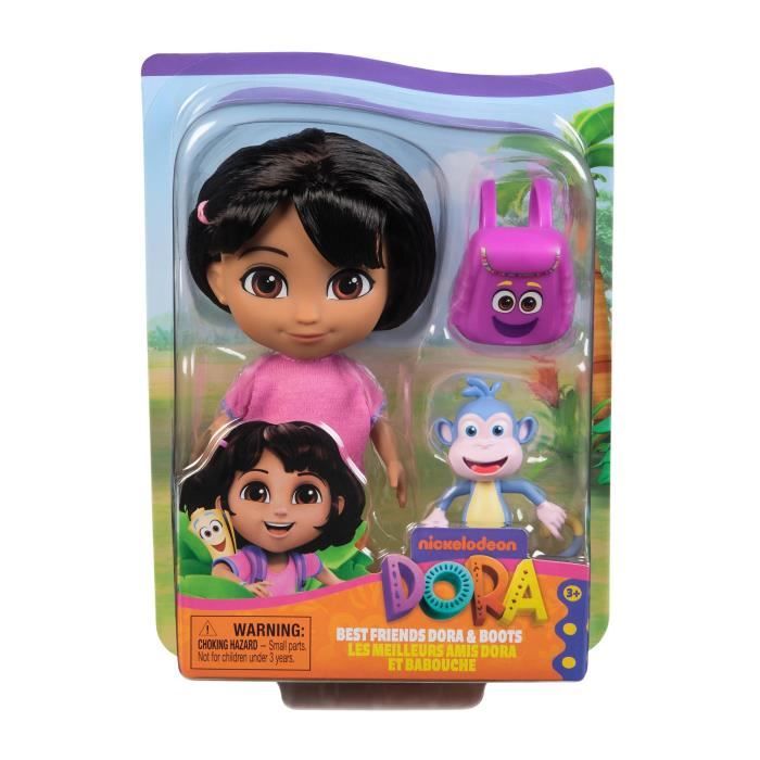 Dora - Poupée 15cm + figurine Babouche - des 3 ans - Dora l'exploratrice