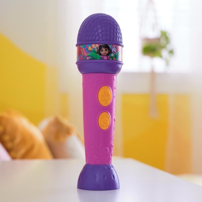 Dora - Micro a fonctions - 18cm - 4 chansons et 9 sons - des 3 ans - Dora l'exploratrice