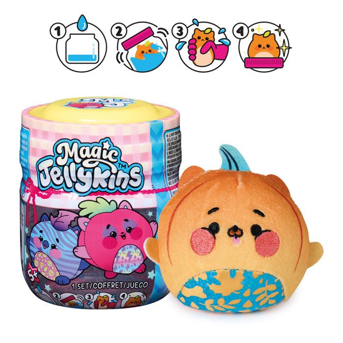 Magic Jellyskins - Pack de 1 - Peluche Surprise a collectionner - Modele aléatoire - a partir de 5 ans - Spin Master