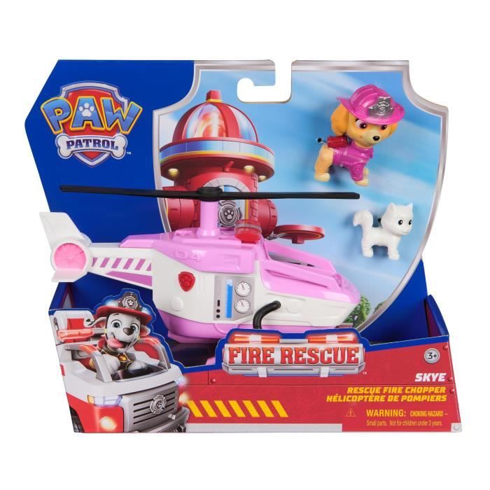 Figurine Stella - Véhicules + 2 chaton - des 3 ans - Fire Rescue - La Pat'Patrouille