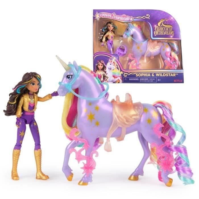 Figurines Sophia + Wildstar - 5 accessoires inclus - des 4 ans - L'École des Licornes