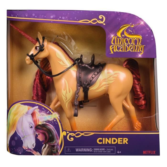 Unicorn Academy - Figurine 28cm - Galcier ou Cinder - Modele aléatoire - des 4 ans - L'École des Licornes