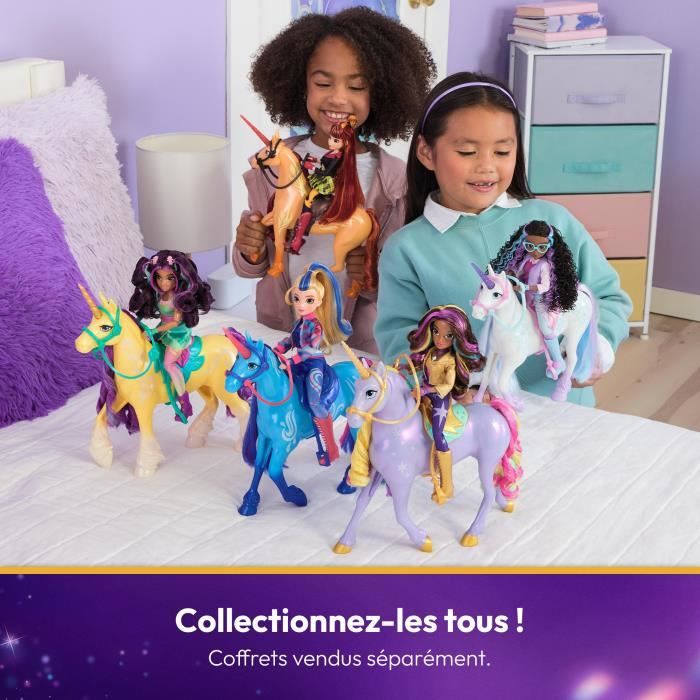 Unicorn Academy - Figurine 28cm - Galcier ou Cinder - Modele aléatoire - des 4 ans - L'École des Licornes