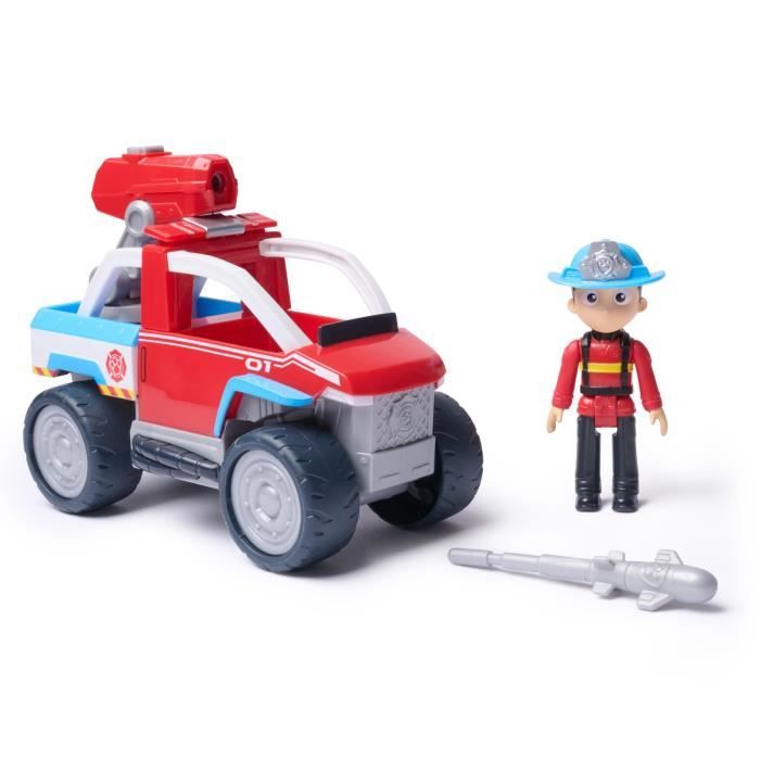Paw Patrol -Figurine Ryder + véhicule - des 3 ans - Fire Rescue - La Pat'Patrouille
