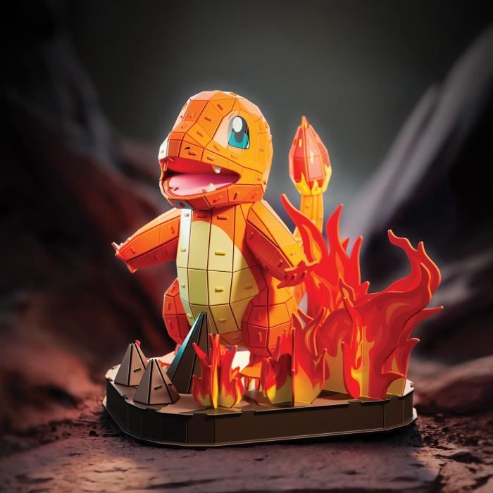 4D Build - Puzzle 3D - Salameche Pokémon - 241 pieces - 26cm - des 12 ans