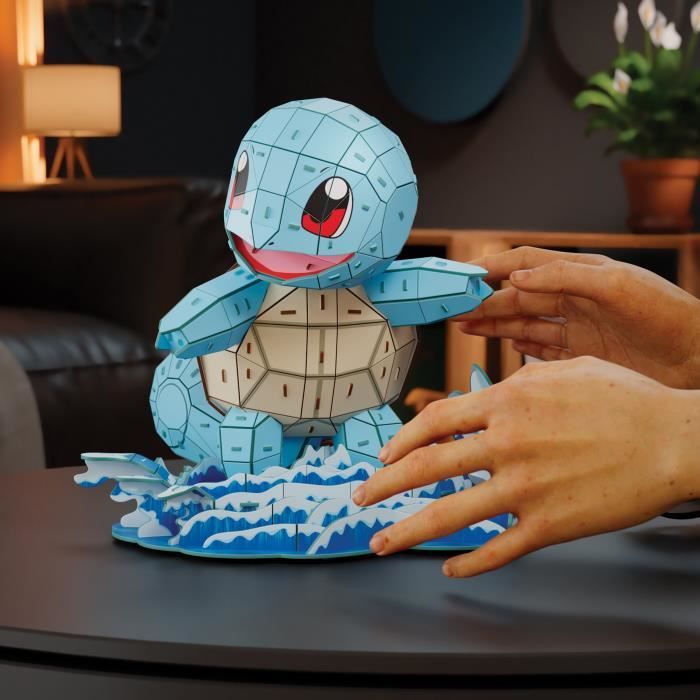 4D Build - Puzzle 3D - Carapuce Pokémon - 180 pieces - 24cm - des 12 ans