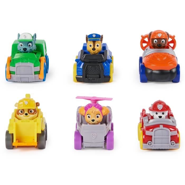 SPIN MASTER PACK 6 RACERS PUP SQUAD La Pat' Patrouille