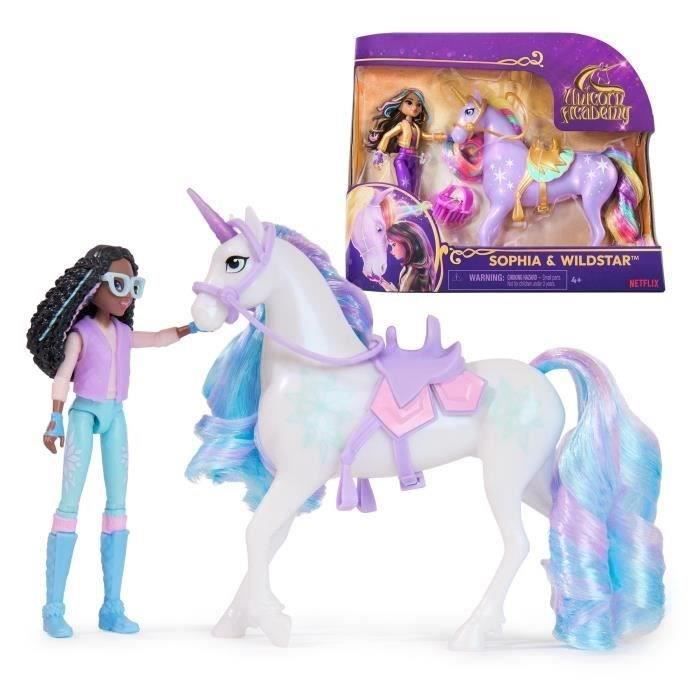 SPIN MASTER COFFRET LICORNE ET POUPEE GLACIER ET LAYLA Unicorn Academy