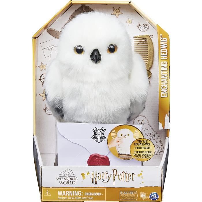 Harry Potter Hedwige Enchantée Peluche Interactive Des 5 ans 30cm