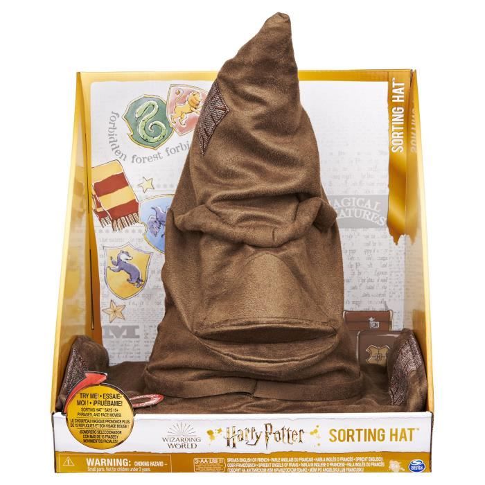 Chapeau Magique Interactif - Wizarding World - Choix de Maison - Gryffondor - Serpentard - Serdaigle - Poufsouffle