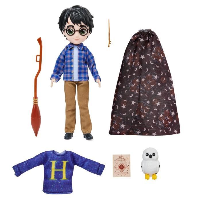 PoupÈe Harry Potter 20 cm avec 2 tenues et 5 accessoires - Spin Master