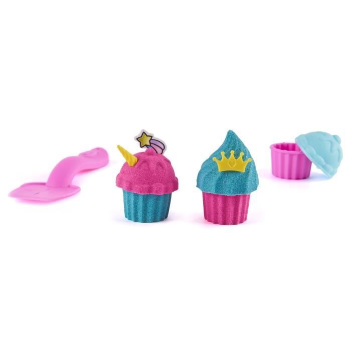Jeu de sable a modeler - SPIN MASTER - Coffret Pâtisserie Licorne - 453g - Pailleté et néon