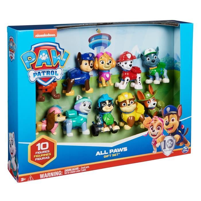 Coffret 10 figurines Pat' Patrouille 10eme anniversaire - PAW PATROL