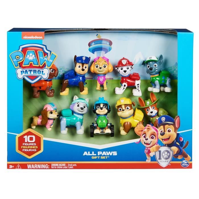 Coffret 10 figurines Pat' Patrouille 10eme anniversaire - PAW PATROL