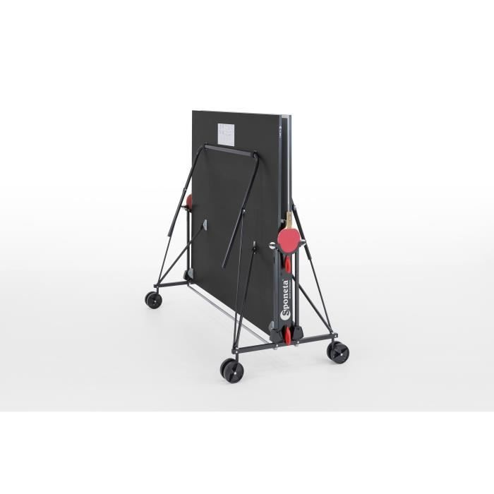 SPONETA - Table Tennis de table - Table Ping Pong Compacte - Usage IntÈrieur - Gris et noir