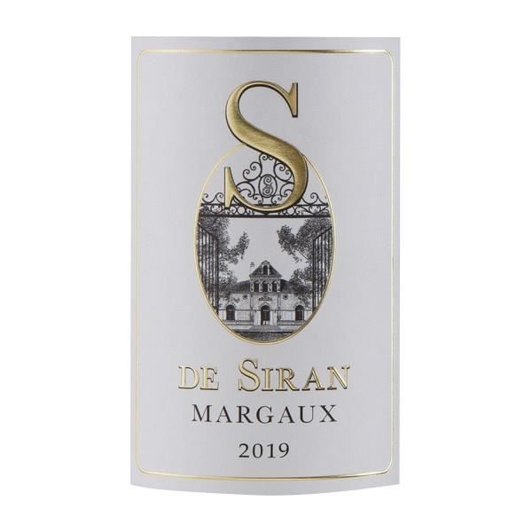 S De Siran 2019 Margaux - Vin rouge de Bordeaux