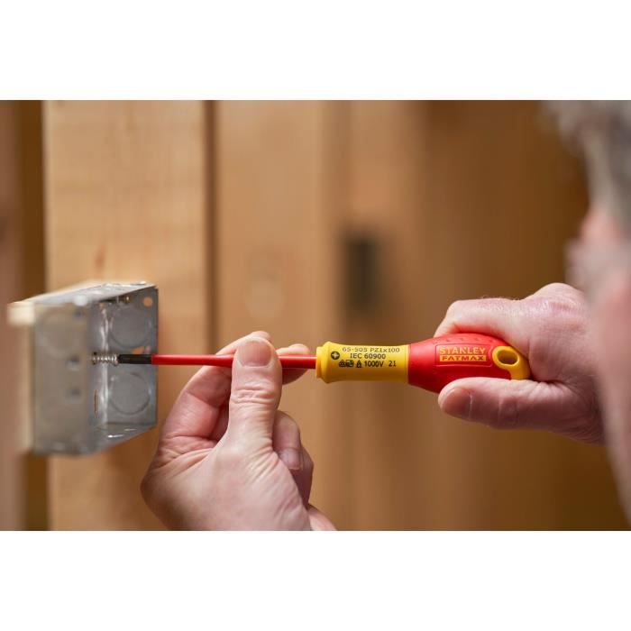 Jeu de 2 Tournevis - STANLEY FATMAX - FMHT0-62649 - Isolés 1000V - PZ1X100 + PZ2X125