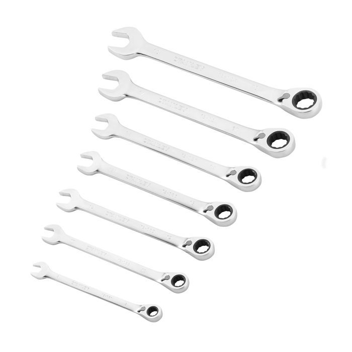 Clé mixte a cliquet réversible - STANLEY FATMAX - FMMT82848-0 - jeu de 7 pieces - 8 a 19 mm