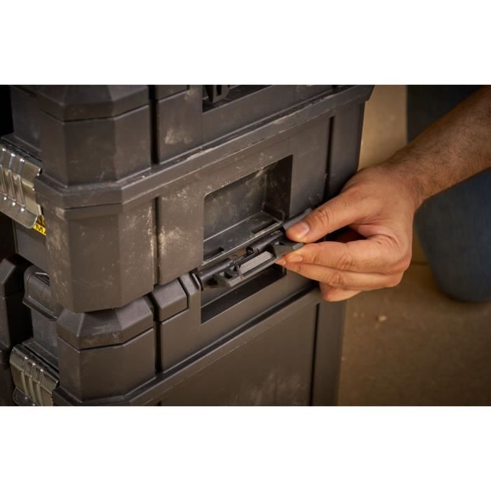 Coffre avec organiseur PRO-STACK™ - STANLEY FATMAX - FMST1-75796 - 23 L - Charge 30 kg