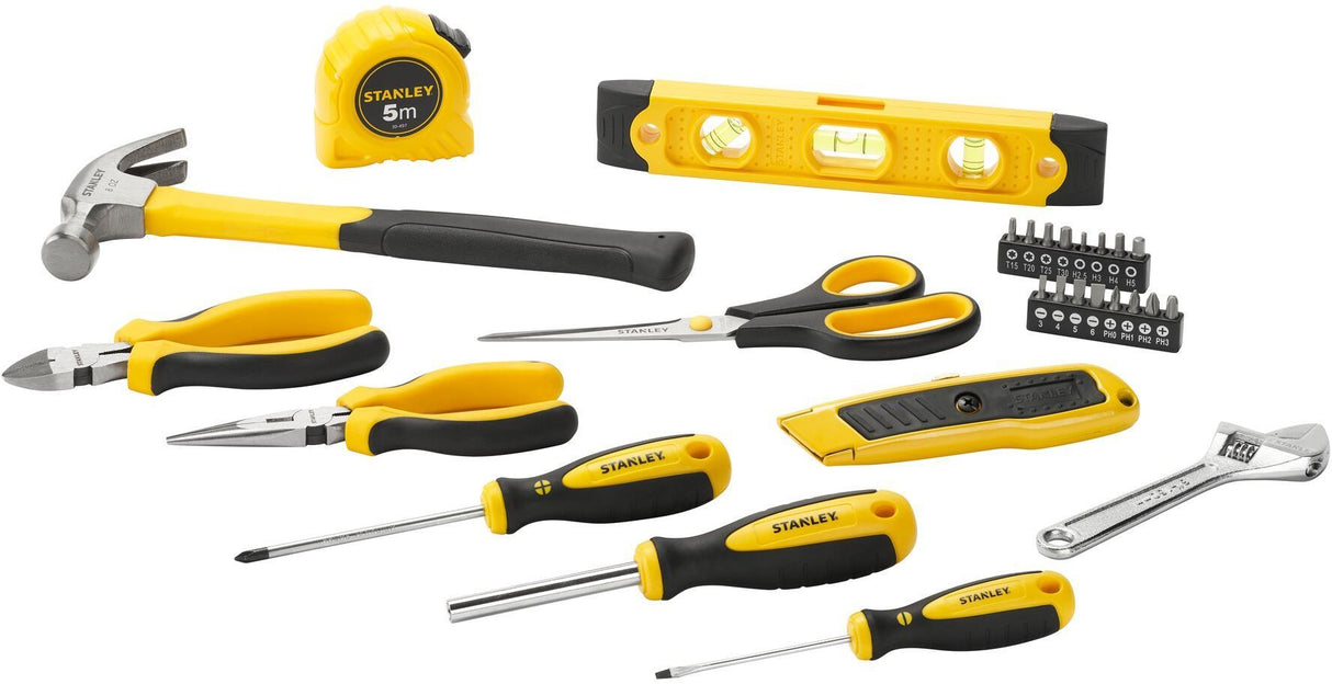 Malette a outils 28 pieces - STANLEY - STHT78050-1 - Coffret plastique - Noir et jaune